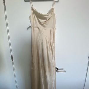 2 Fame and Partners Strappy Gown-Champagne. Brand new w/tags. Sizes 8 and 10